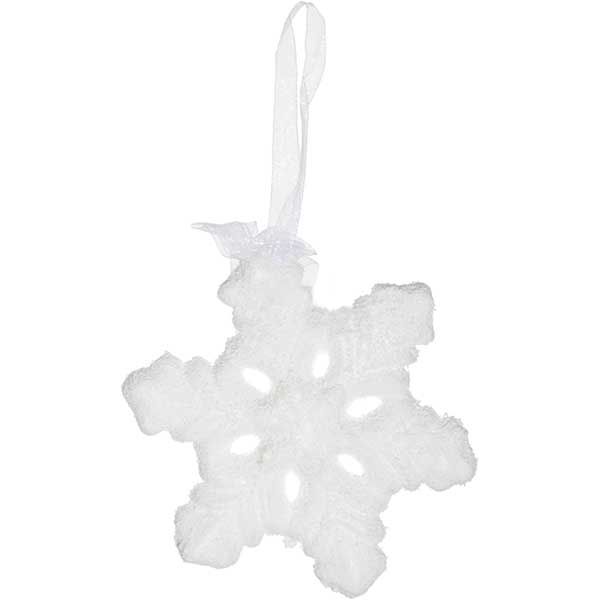 Украшение новогоднее Снежинка SDK3040W 13 см