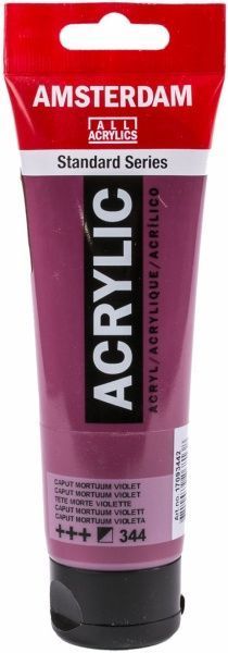Краска акриловая № 344 Капут-мортуум фиолетовый 120 мл Amsterdam Standart Royal Talens
