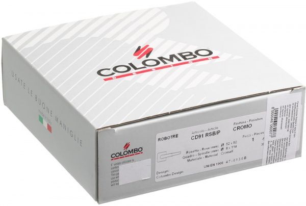 Ручка на розетці Colombo Robotre S хром