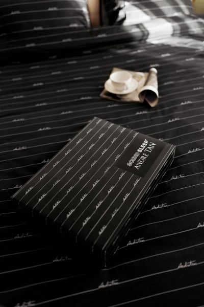 Комплект постільної білизни by Andre TAN Список бажань євро чорний SoundSleep 