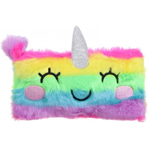 Пенал школьный Единорог пушистый 21.5x17.5 см MF988948-4