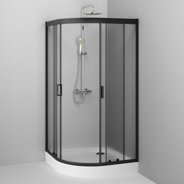 Душевое ограждение AM.PM Gem 1/4 Round 100x100 W90UG-401-100BT