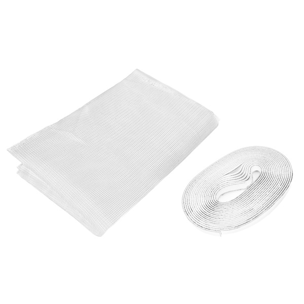 Сетка москитная на окна на липучке MVM 900х1500 мм белый 