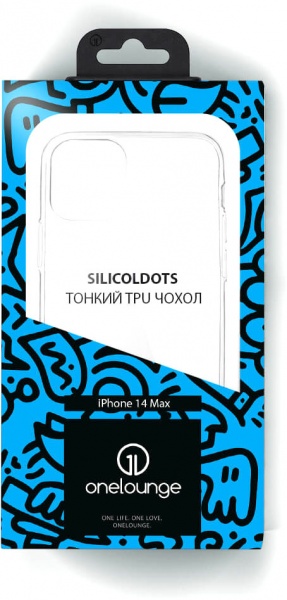 Прозорий TPU чохол oneLounge SilicolDots для iPhone 14 Plus