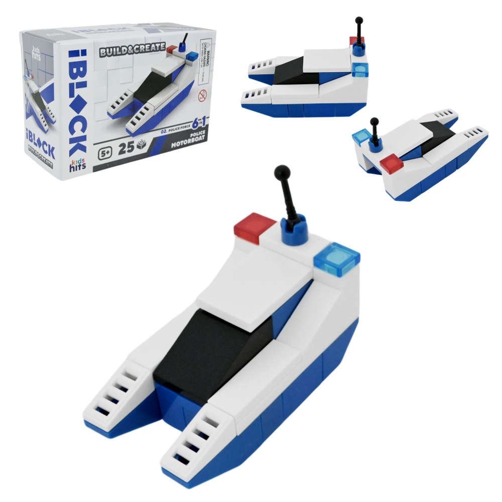 Конструктор Iblock Kids hits JUNIOR Полиция (в ассортименте) KH51/005