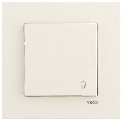 Розетка Viko Karre з заземленням біла