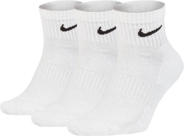 Шкарпетки Nike U NK EVERYDAY CUSH ANKLE 3PR SX7667-100 р.XL білий