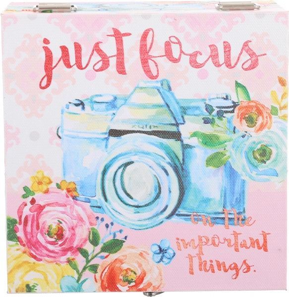 Скринька для прикрас Рожева фотокамера 14x15x8 см