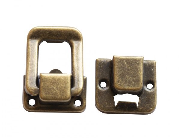 Замок декоративный старая латунь 27х39 мм 1 шт.