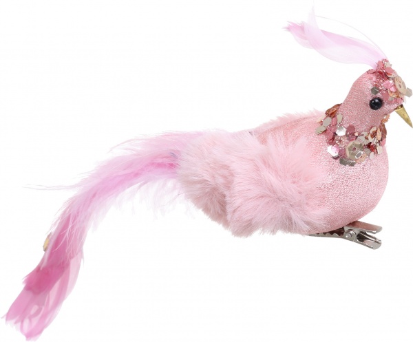 Декорація новорічна Пташка делікатна 28 см EPI-EYJY15487 middle 