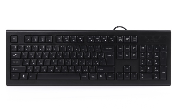 Клавіатура A4Tech (KRS-85 USB (Black)) X-slim w/Ukr Comfort Key 
