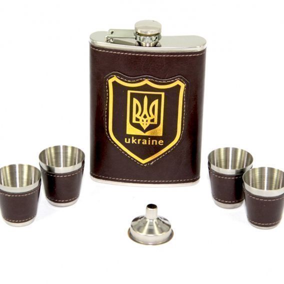 Набор подарочный Патриотическая фляга с рюмками TZ-01