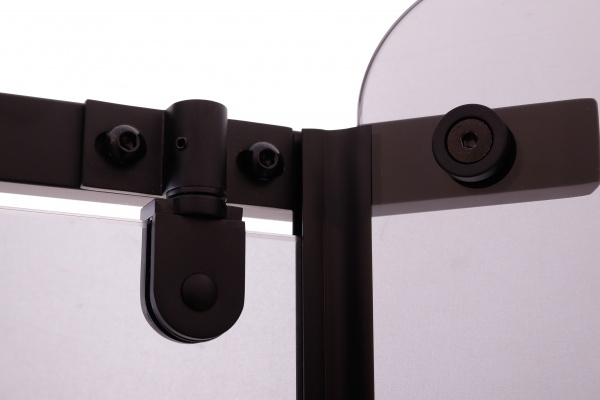 Душова кабіна Diamond Black п'ятикутна 900x900x2000 мм