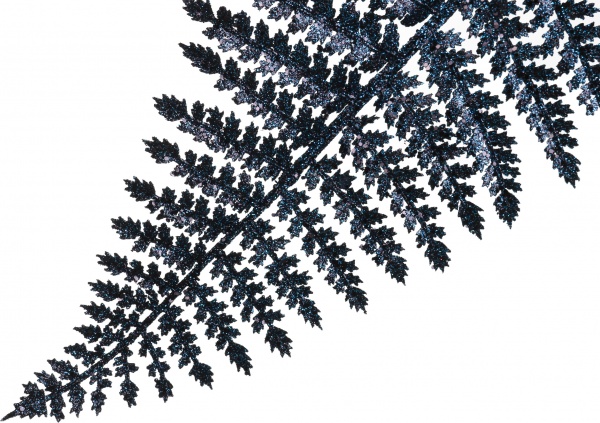 Гілочка декоративна синя папороть 80 см