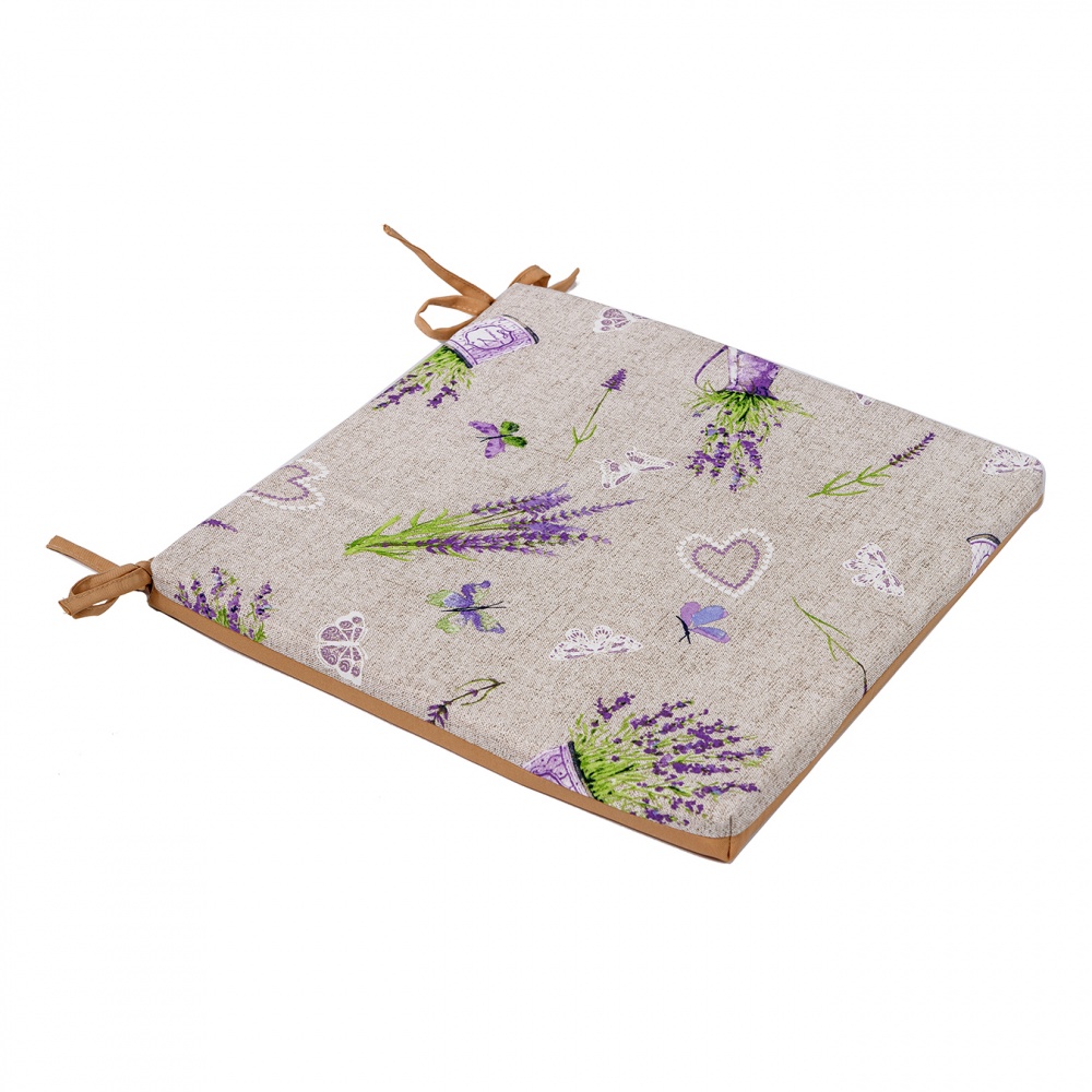 Подушка на стілець 40х40x3 см лонета Lavanda Lila