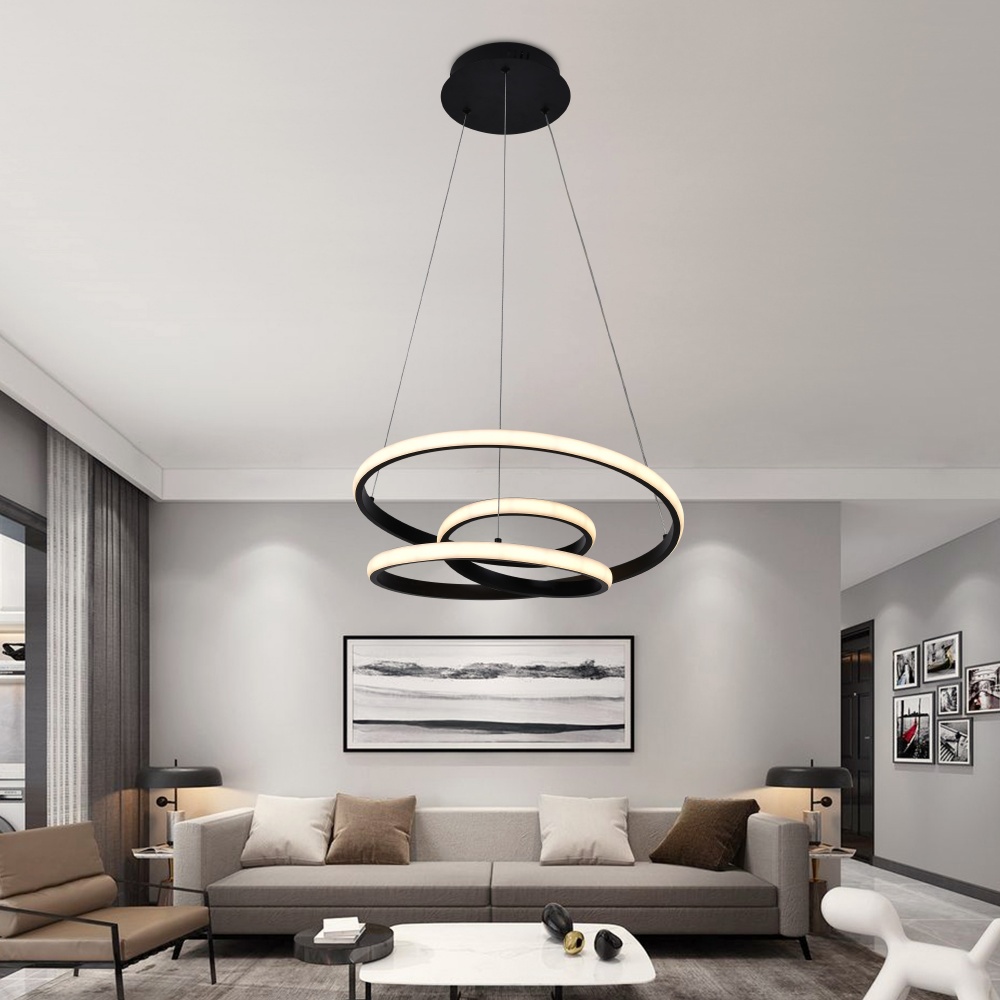 Люстра Miorro LED Lamantino пульт ДУ 1x80 Вт LED-модуль черный 51-313-019