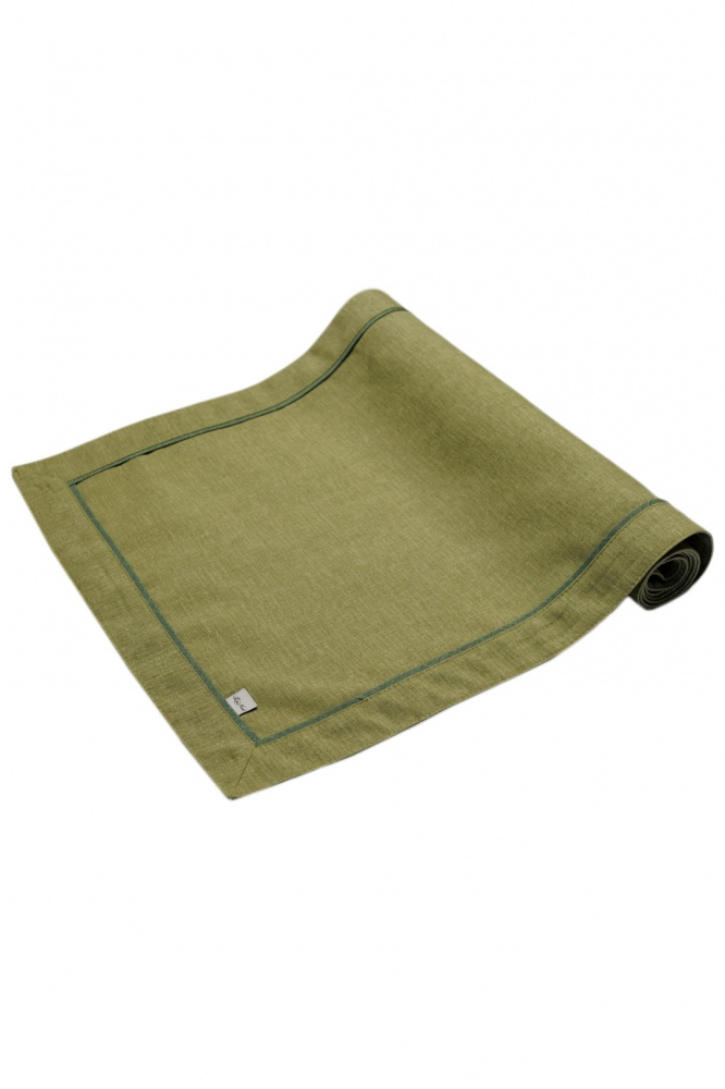 Раннер БОТАНИКА 140x40 см олива La Nuit