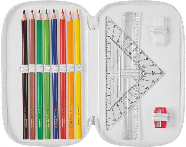 Пенал шкільний Triple Unicorn 31 предмет 50026203 Herlitz рожевий