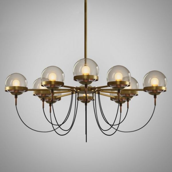 Люстра подвесная Altalusse INL-5123P-10 10x40 Вт E27 золото 