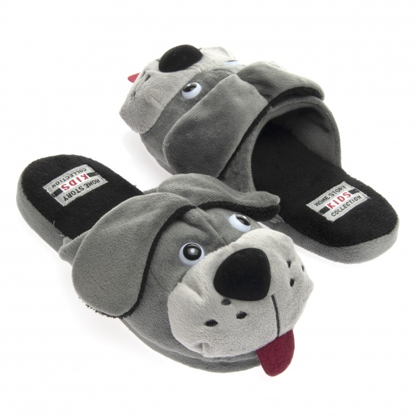 Тапочки детские для мальчика Home Story р.30-31 серый 211554-1 