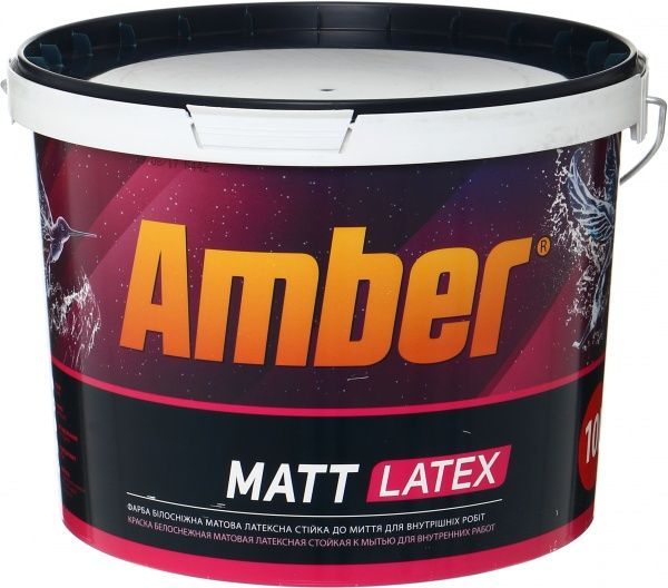 Фарба Amber Matt Latex білий 10л