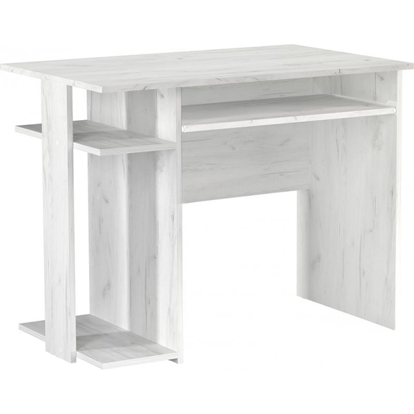 Стол Грейд компьютерный дуб крафт белый 