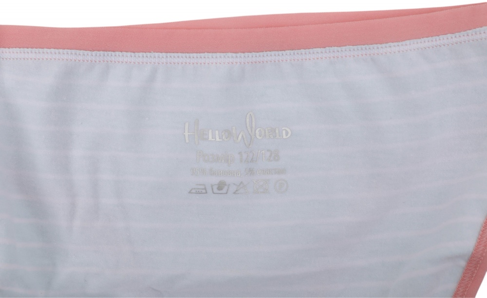Набор трусов для девочек HW 3 пары р.110-116 розовый с голубым E2-F2