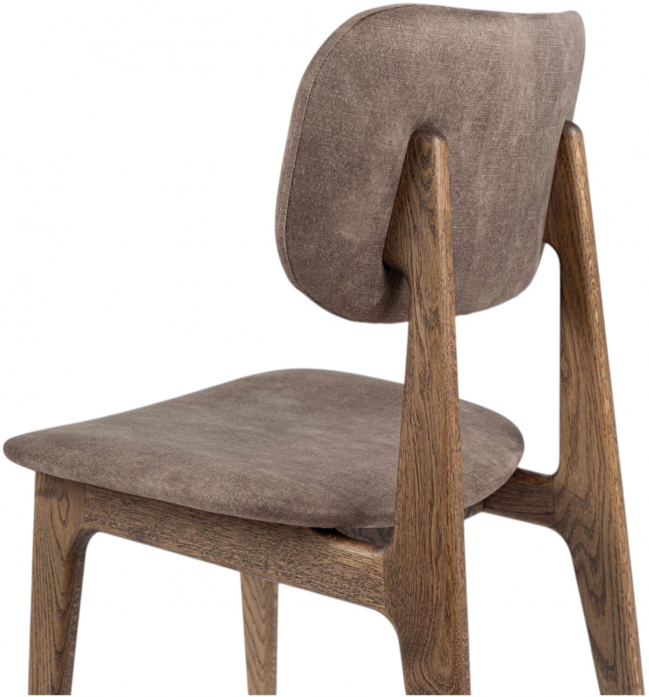 Стул обеденный LORI Отис Н Dekora Group Palladium 05 Brown коричневый / дуб коричневый