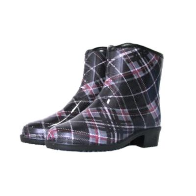 Полусапоги резиновые Шотландка серая 39 размер