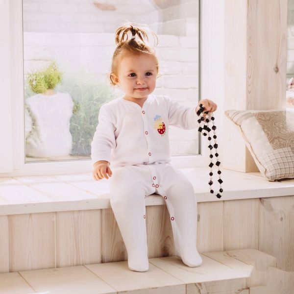 Чоловічок Lucky tots р.56 білий 1Л 