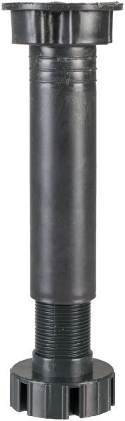 Мебельная ножка DC регулируемая 150 мм черная 