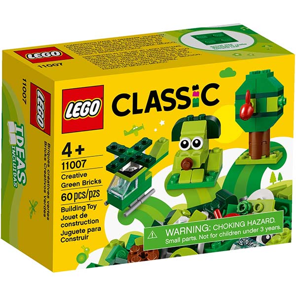 Конструктор LEGO Classic Зеленые кубики для творчества 11007