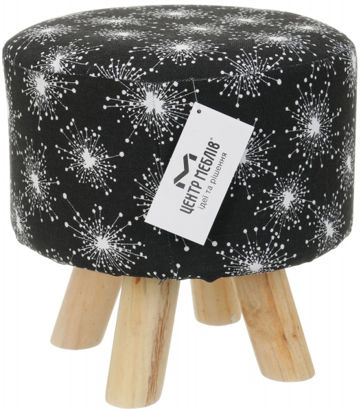 Пуф Наварра 30х30 см черный 