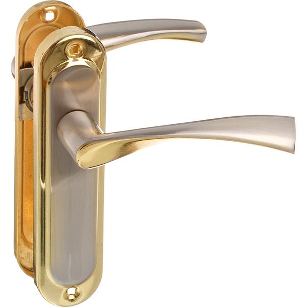 Ручка на планці Bruno 25839 Bravo 162 нікель золотий