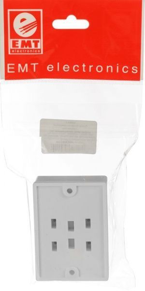Розетка телефонна подвійна EMT білий 6-0209A