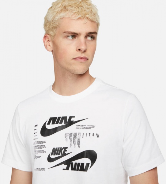 Футболка Nike M NSW TEE CLUB SSNL HBR DR7815-100 р.M білий