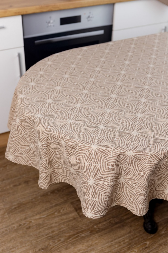 Скатерть овальная Корица 133x180 см Прованс