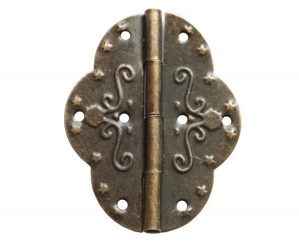 Петля декоративна стара латунь 50х42 мм 1 шт. 