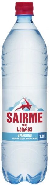 Вода минеральная Sairme сильногазированная 1 л (4860001590162) 