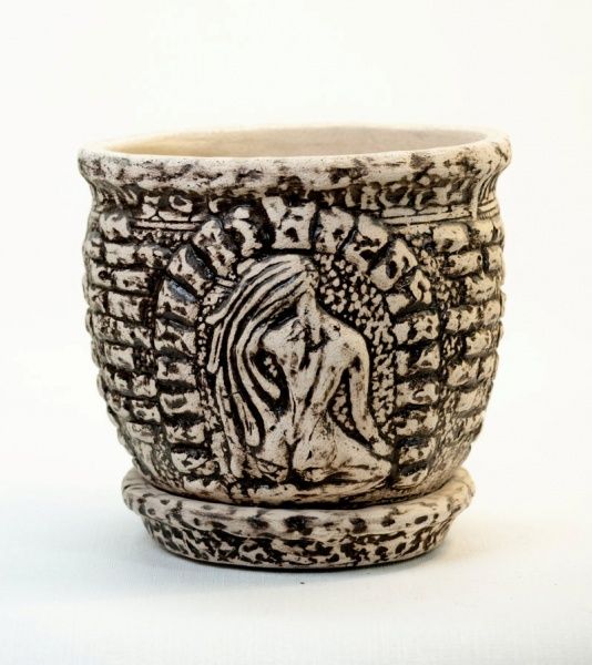 Горщик шамотний Оріана-Запоріжкераміка Грація №2 круглий 8л коричневий 