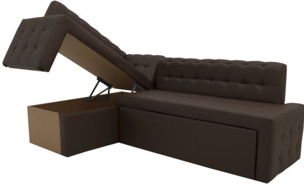 Уголок кухонный Кедр КАРАТ раскладной 7 темно-коричневый 