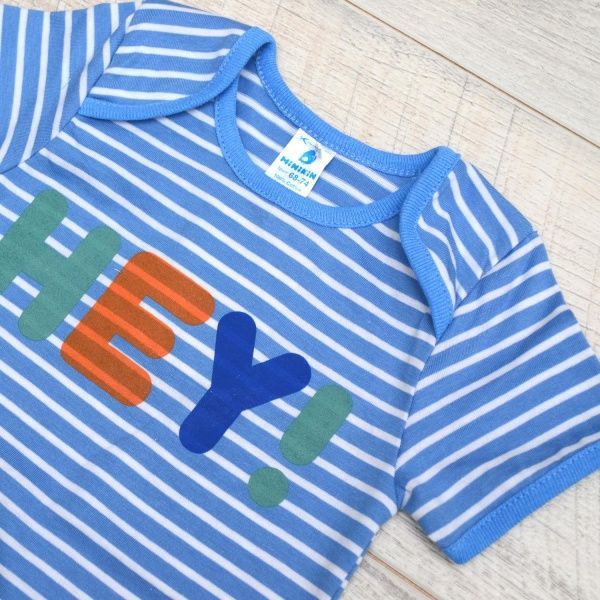 Боди детское Minikin HEY! р.62 в полоску 202402 