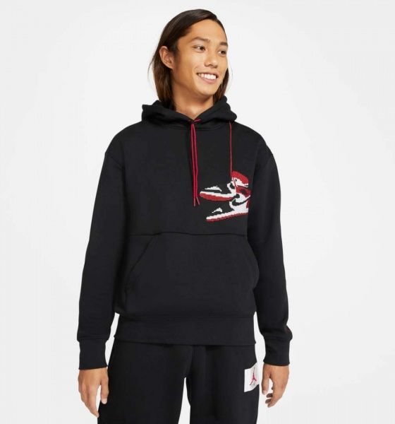 Джемпер Nike J JUMPMAN HOLIDAY PO CT3457-010 р. 2XL чорний