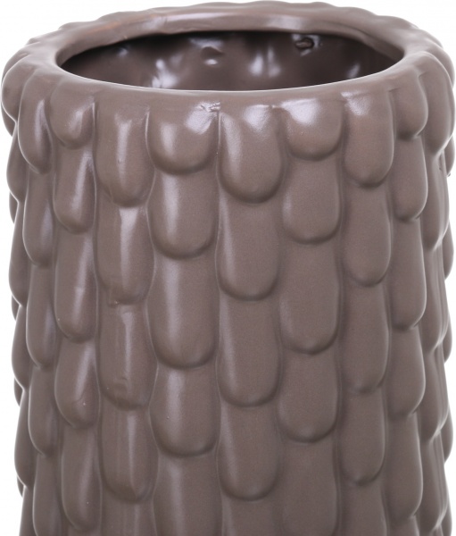 Ваза керамічна сіра Falled 13х30,5 см
