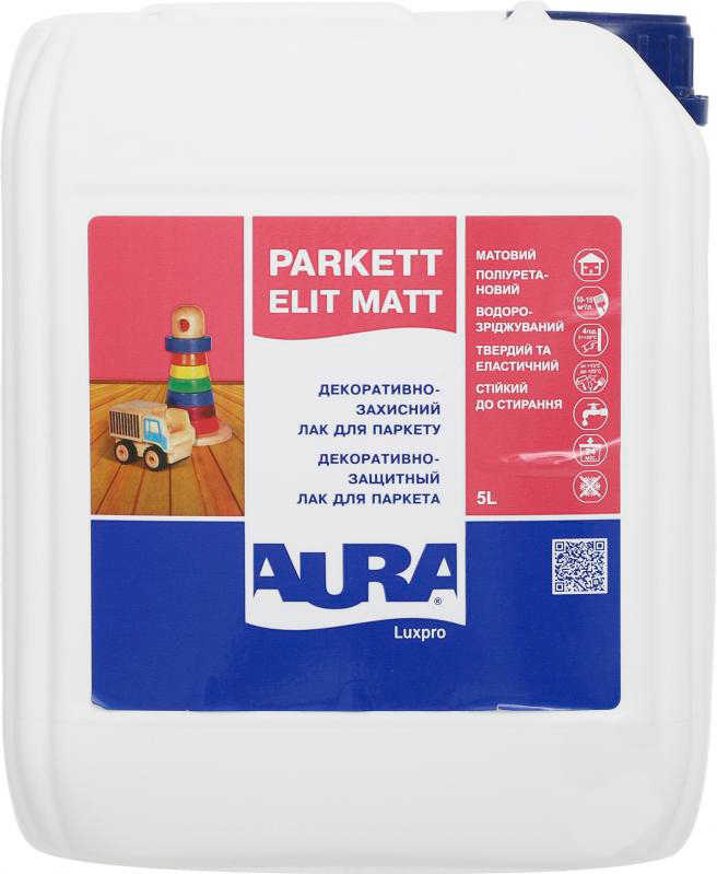 Лак паркетний Luxpro Parkett Elit Aura напівмат 3 л прозорий