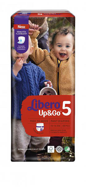 Підгузки-трусики Libero Up&Go 5 10-14 кг 40 шт.