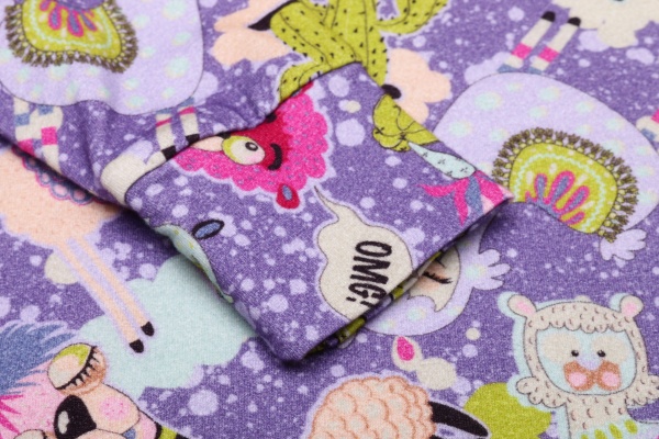 Піжама дитяча для дівчаток Roksana Лама №1065/16072 р.98–104 фіолетовий 