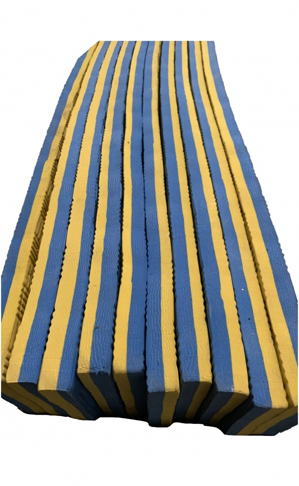 Килимок-пазл Termoizol ЕВА 100х100см жовтий/синій