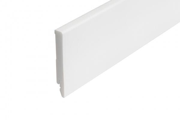 Плінтус Dardan Intense білий сатин 2440x100x14 мм 