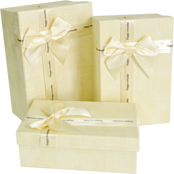 Коробка подарочная Текстурная с бантом 23х16 см 1103485503